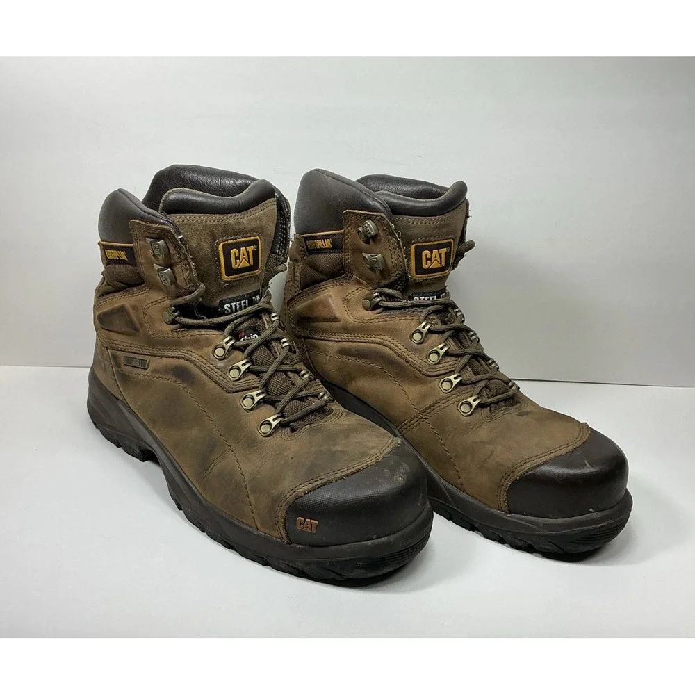 Caterpillar Diagnostic Hi Work Boot Mens Sz 11 Waterproof Thinsulate Steel Toe
